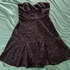 American Eagle short navy blue strapless dress